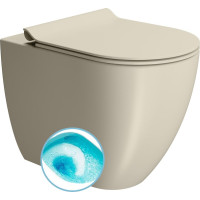 GSI PURA WC mísa stojící, Swirlflush, 36x55cm, spodní/zadní odpad, creta dual-mat 889008