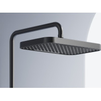 Sprchová souprava Rea BARI s termostatickou baterií a policí - titanová šedá