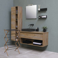 Aqualine CIKCAK skládací stojan na ručníky 73x97x39cm, jasan SP621