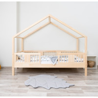 Dětská domečková postel z masivu borovice LUNA S 20 - 200x90 cm