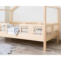 Dětská domečková postel z masivu borovice LUNA S 20 - 200x90 cm