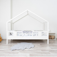 Dětská domečková postel z masivu borovice LUNA S 20 - 160x80 cm