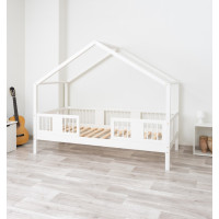Dětská domečková postel z masivu borovice LUNA S 20 - 200x90 cm