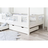 Dětská domečková postel z masivu borovice LUNA S 20 - 180x80 cm