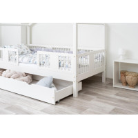 Dětská domečková postel z masivu borovice LUNA S 20 - 180x80 cm