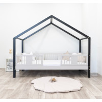 Dětská domečková postel z masivu borovice LUNA S 20 - 200x90 cm