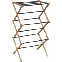 Aqualine CIKCAK skládací stojan na ručníky 73x97x39cm, jasan SP621