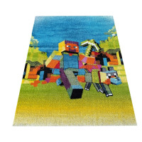 Dětský koberec Panáček Steve - oranžový