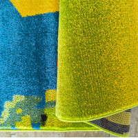 Dětský koberec Panáček Steve - oranžový