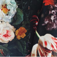 Kusový koberec HONOR Flowers - černý