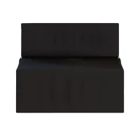 Rozkládací pěnové křeslo (matrace) GARDEN - 70x200x14 cm - černé