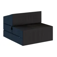 Rozkládací pěnové křeslo (matrace) GARDEN - 70x200x14 cm - černé