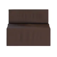 Rozkládací pěnové křeslo (matrace) GARDEN - 70x200x14 cm - hnědé