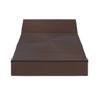 Rozkládací pěnové křeslo (matrace) GARDEN - 70x200x14 cm - hnědé