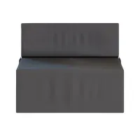 Rozkládací pěnové křeslo (matrace) GARDEN - 70x200x14 cm - tmavě šedé