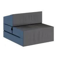 Rozkládací pěnové křeslo (matrace) GARDEN - 70x200x14 cm - tmavě šedé