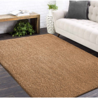 Moderní koberec SHAGGY CAMIL - světle hnědý