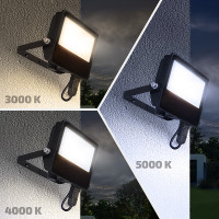 Solight LED reflektor TOP, 20W, max. 2600lm, 3CCT, volitený výkon 100/50%, IP65, rychlokonektor