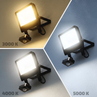 Solight LED reflektor se senzorem TOP, 30W, max. 3900lm, 3CCT, volitený výkon 100/66%, IP65, rychlospojka