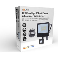 Solight LED reflektor se senzorem TOP, 30W, max. 3900lm, 3CCT, volitený výkon 100/66%, IP65, rychlospojka