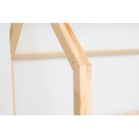 Dětská domečková Montessori postel z masivu borovice NIKO L - 190x90 cm