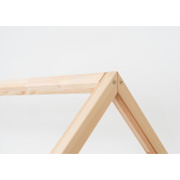 Dětská domečková Montessori postel z masivu borovice NIKO L - 190x90 cm