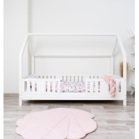 Dětská domečková postel z masivu borovice NIKO L 10 - 200x90 cm