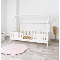 Dětská domečková postel z masivu borovice NIKO L 10 - 190x90 cm