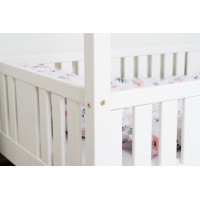 Dětská domečková postel z masivu borovice NIKO L 20 - 180x80 cm