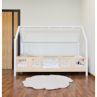 Dětská domečková postel z masivu borovice NIKO L 10 - 190x90 cm