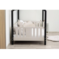 Dětská domečková postel z masivu borovice NIKO L 10 - 200x90 cm