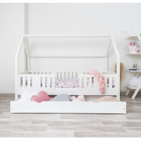 Dětská domečková postel z masivu borovice NIKO L 20 - 200x90 cm