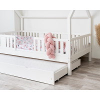 Dětská domečková postel z masivu borovice NIKO L 20 - 190x90 cm