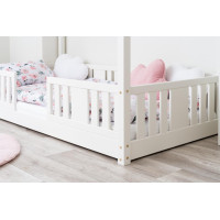 Dětská domečková Montessori postel z masivu borovice NIKO S - 190x90 cm