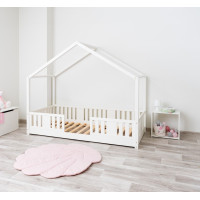 Dětská domečková Montessori postel z masivu borovice NIKO S - 160x80 cm