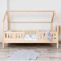 Dětská domečková postel z masivu borovice NIKO L 20 - 200x90 cm