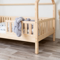 Dětská domečková postel z masivu borovice NIKO L 20 - 200x90 cm