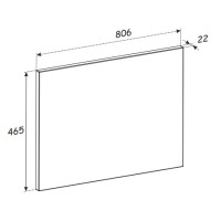 Deska na skříňku pod umyvadlo ADÉLA 80 cm - kašmírová
