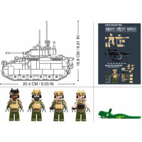 Sluban M38-B1363 Americký lehký tank M3A3 Bradley