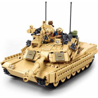 Sluban Model Bricks M38-B1365 Bitevní tank M1A2 Abrams TUSK II 2v1
