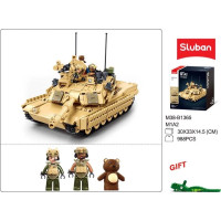 Sluban Model Bricks M38-B1365 Bitevní tank M1A2 Abrams TUSK II 2v1