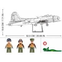 Sluban Model Bricks M38-B1367 Americký bombardér B-17G v měřítku 1:44
