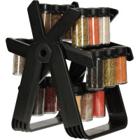 Otočný stojan na kořenky - černý