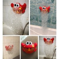 Hračka do koupele s generátorem bublinek - Krab