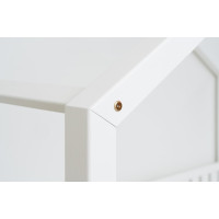 Dětská domečková Montessori postel z masivu borovice NIKO S - 200x90 cm