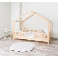 Dětská domečková postel z masivu borovice NIKO S 10 - 160x80 cm