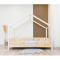 Dětská domečková postel z masivu borovice NIKO S 10 - 180x80 cm
