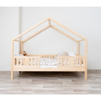 Dětská domečková postel z masivu borovice NIKO S 20 - 160x80 cm