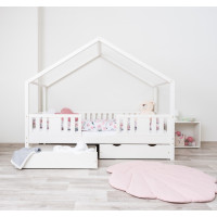 Dětská domečková postel z masivu borovice NIKO S 20 - 190x90 cm