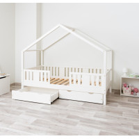 Dětská domečková postel z masivu borovice NIKO S 20 - 190x90 cm